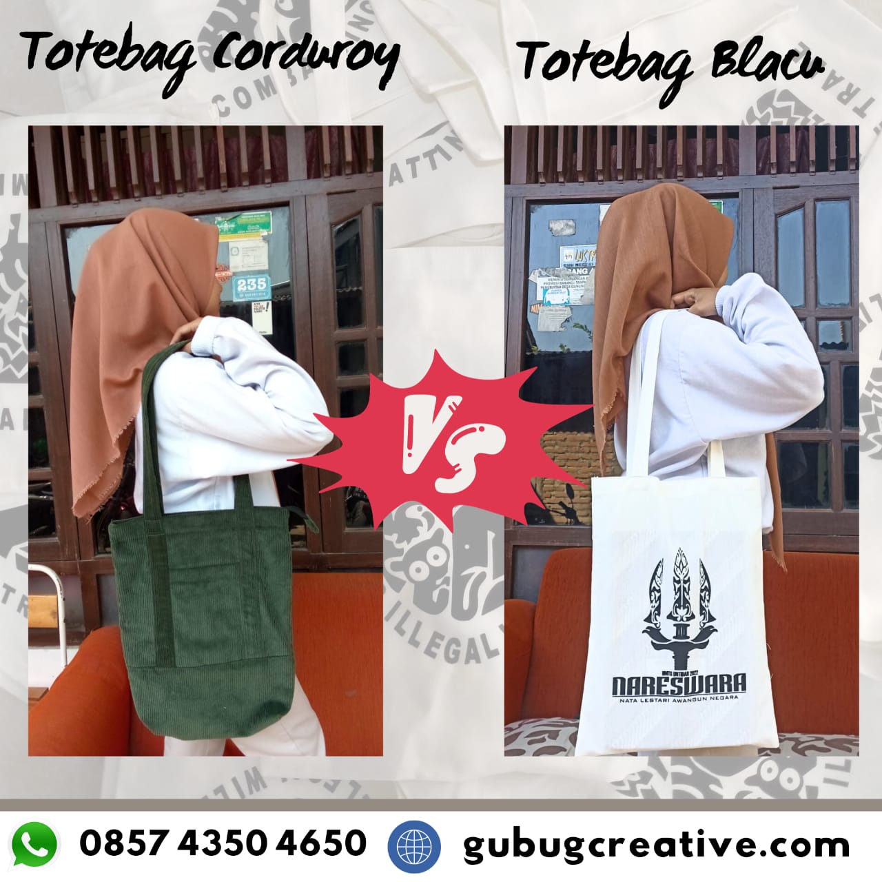 perbandingan bahan totebag